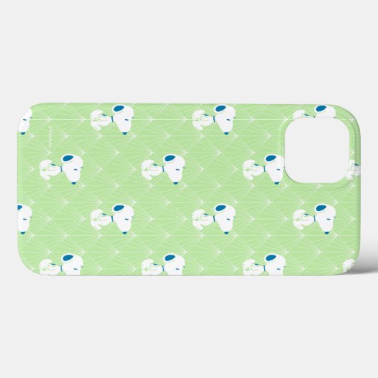 pinda's | Snoopy Green Deco Dreams Patroon Case-Mate iPhone Case (Achterkant (horizontaal))