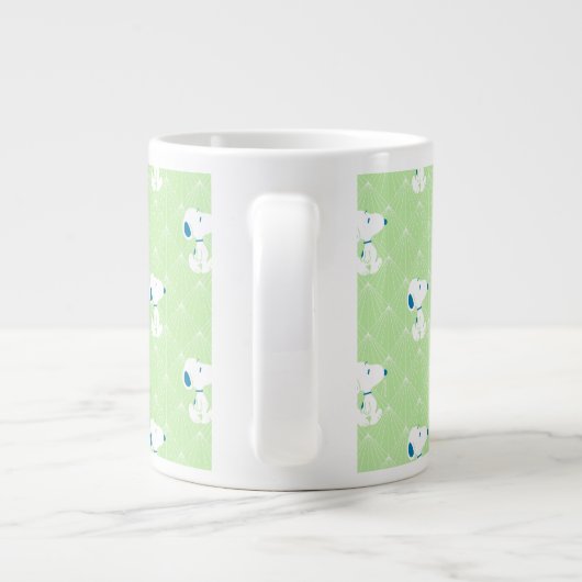 pinda's | Snoopy Green Deco Dreams Patroon Grote Koffiekop (Achterkant)