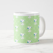 pinda's | Snoopy Green Deco Dreams Patroon Grote Koffiekop (Voorkant rechts)
