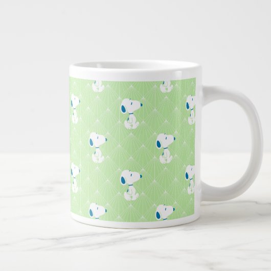 pinda's | Snoopy Green Deco Dreams Patroon Grote Koffiekop (Rechts)