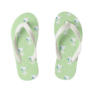 pinda's   Snoopy Green Deco Dreams Patroon Kinder Teenslippers