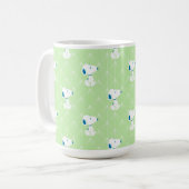 pinda's | Snoopy Green Deco Dreams Patroon Koffiemok (Voorkant links)