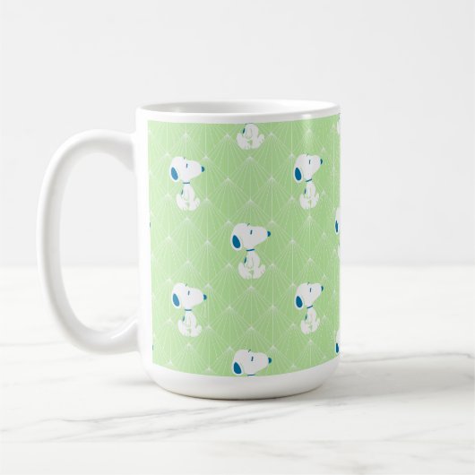 pinda's | Snoopy Green Deco Dreams Patroon Koffiemok (Links)