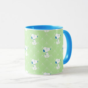 pinda's Snoopy Green Deco Dreams Patroon Mok