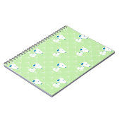 pinda's | Snoopy Green Deco Dreams Patroon Notitieboek (Linkerzijde)