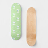 pinda's | Snoopy Green Deco Dreams Patroon Persoonlijk Skateboard (Voorkant)