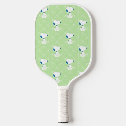 pinda's | Snoopy Green Deco Dreams Patroon Pickleball Paddle (Voorkant)