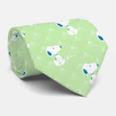 pinda's | Snoopy Green Deco Dreams Patroon Stropdas (Opgerold)