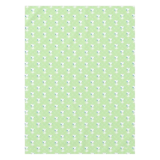 pinda's | Snoopy Green Deco Dreams Patroon Tafelkleed (Voorkant)
