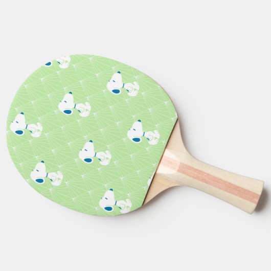 pinda's | Snoopy Green Deco Dreams Patroon Tafeltennisbatje (Zijkant)