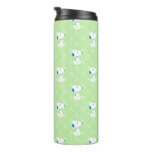 pinda's | Snoopy Green Deco Dreams Patroon Thermosbeker (Geroteerd rechts)