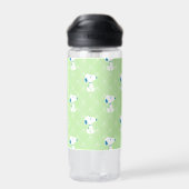 pinda's | Snoopy Green Deco Dreams Patroon Waterfles (Achterkant)