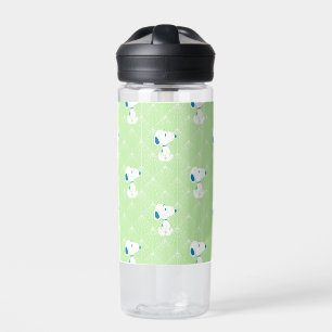 pinda's   Snoopy Green Deco Dreams Patroon Waterfles