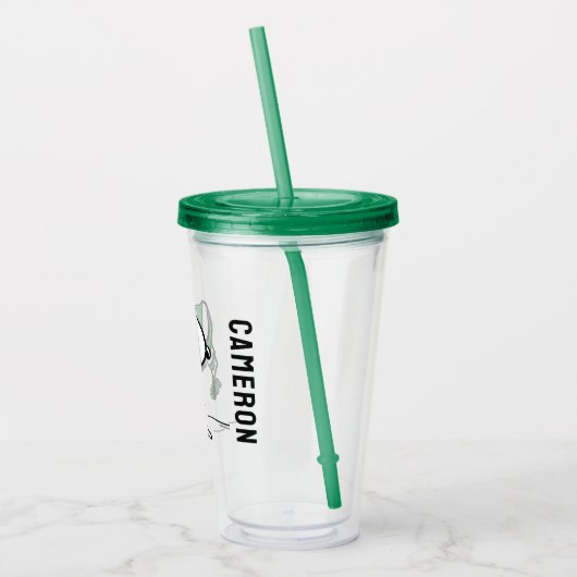 pinda's | Snoopy Green Snow Pet Acryl Drinkbeker (Links)