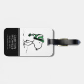 pinda's | Snoopy Green Snow Pet Bagagelabel (Achterkant horizontaal)