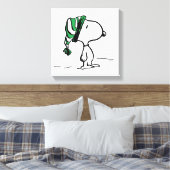 pinda's | Snoopy Green Snow Pet Canvas Afdruk (Insitu (Slaapkamer))