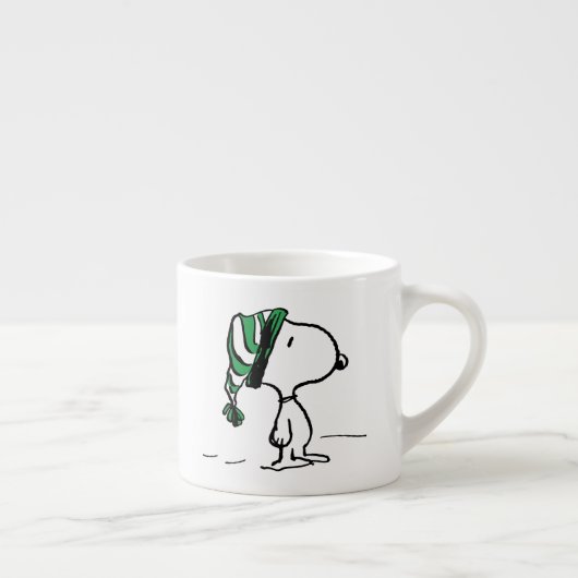 pinda's | Snoopy Green Snow Pet Espresso Kop (Rechts)