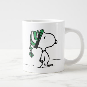 pinda's   Snoopy Green Snow Pet Grote Koffiekop