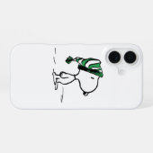 pinda's | Snoopy Green Snow Pet iPhone 16 Hoesje (Achterkant horizontaal)