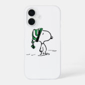 pinda's | Snoopy Green Snow Pet iPhone 16 Hoesje (Achterkant)