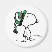 pinda's | Snoopy Green Snow Pet Magneet (Voorkant)