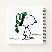 pinda's | Snoopy Green Snow Pet Notitieboek (Achterkant)