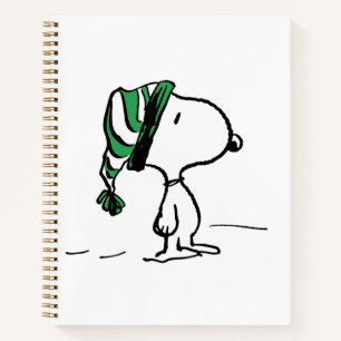 pinda's   Snoopy Green Snow Pet Notitieboek