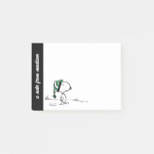 pinda's | Snoopy Green Snow Pet Post-it® Notes (Voorkant)