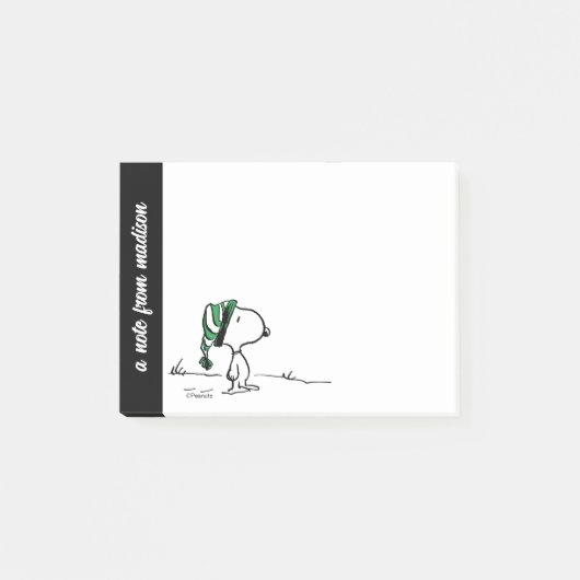 pinda's | Snoopy Green Snow Pet Post-it® Notes (Voorkant)