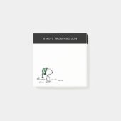 pinda's | Snoopy Green Snow Pet Post-it® Notes (Voorkant)