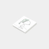 pinda's | Snoopy Green Snow Pet Post-it® Notes (Schuin)
