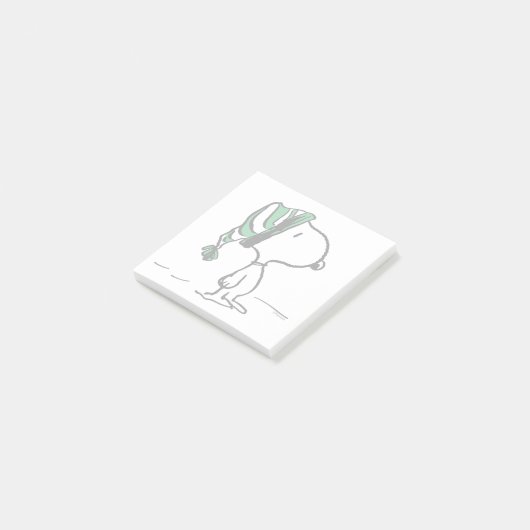 pinda's | Snoopy Green Snow Pet Post-it® Notes (Schuin)
