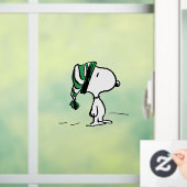 pinda's | Snoopy Green Snow Pet Raamsticker (Huis)