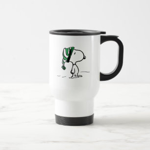 pinda's   Snoopy Green Snow Pet Reisbeker