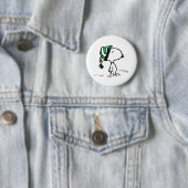 pinda's | Snoopy Green Snow Pet Ronde Button 5,7 Cm (In situ)