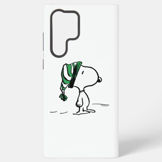 pinda's | Snoopy Green Snow Pet Samsung Galaxy Hoesje (Achterkant)