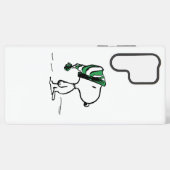 pinda's | Snoopy Green Snow Pet Samsung Galaxy Hoesje (Achterkant horizontaal)