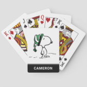 pinda's | Snoopy Green Snow Pet speelkaarten (Achterkant)