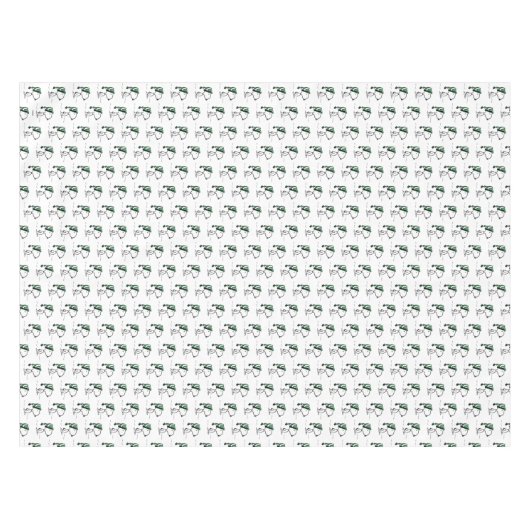 pinda's | Snoopy Green Snow Pet Tafelkleed (Voorkant (Horizontaal))