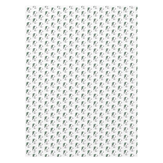 pinda's | Snoopy Green Snow Pet Tafelkleed (Voorkant)