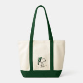 pinda's | Snoopy Green Snow Pet Tote Bag (Achterkant)