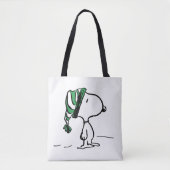 pinda's | Snoopy Green Snow Pet Tote Bag (Voorkant)
