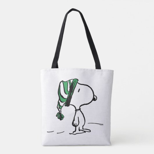 pinda's | Snoopy Green Snow Pet Tote Bag (Achterkant)