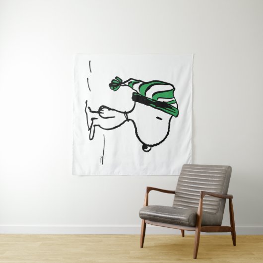 pinda's | Snoopy Green Snow Pet Wandkleed (In Situ (horizontaal))