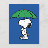 pinda's | Snoopy Green Umbrella Briefkaart (Voorkant)