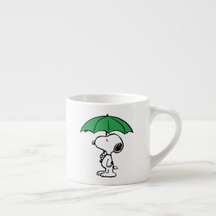 pinda's   Snoopy Green Umbrella Espresso Kop