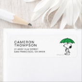pinda's | Snoopy Green Umbrella Etiket (Insitu)