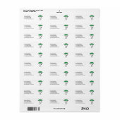 pinda's | Snoopy Green Umbrella Etiket (Full Sheet)