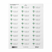 pinda's | Snoopy Green Umbrella Etiket (Full Sheet)