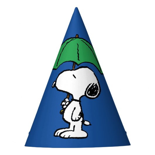 pinda's | Snoopy Green Umbrella Feesthoedjes (Voorkant)